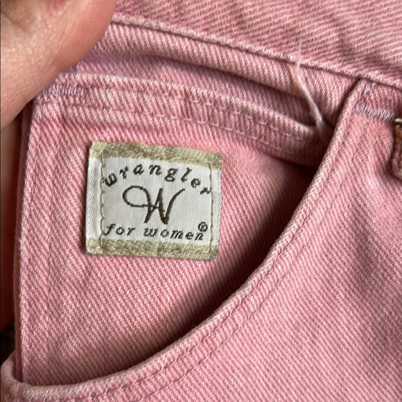 Vintage Wrangler Pastel Pink Straight Leg Jeans - Picture 2 of 5